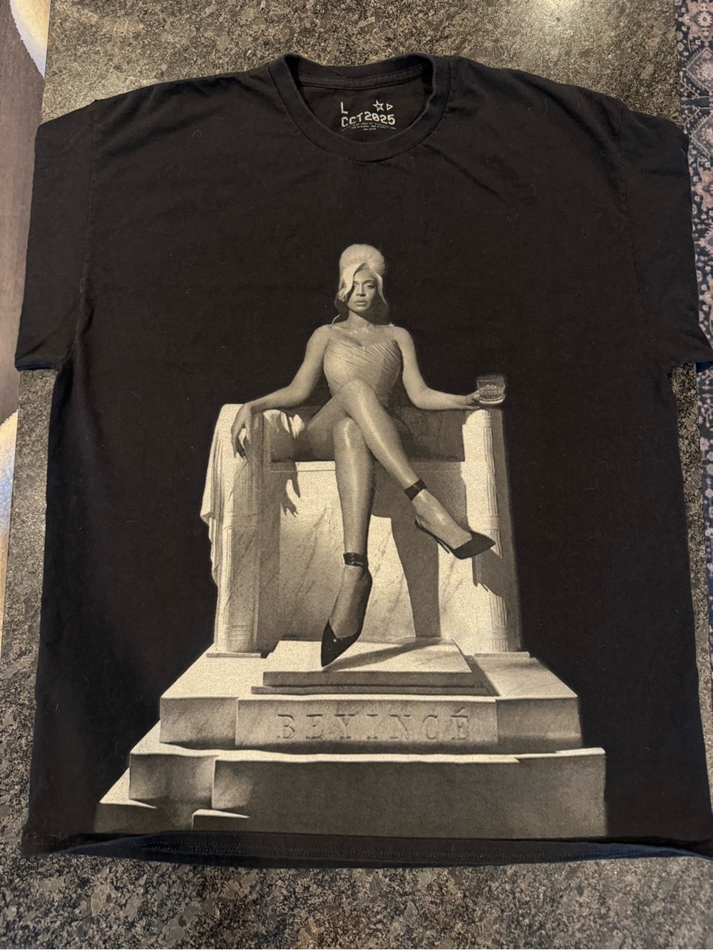 COWBOY CARTER Beyoncé Black Graphic Crew Neck T-Shirt
